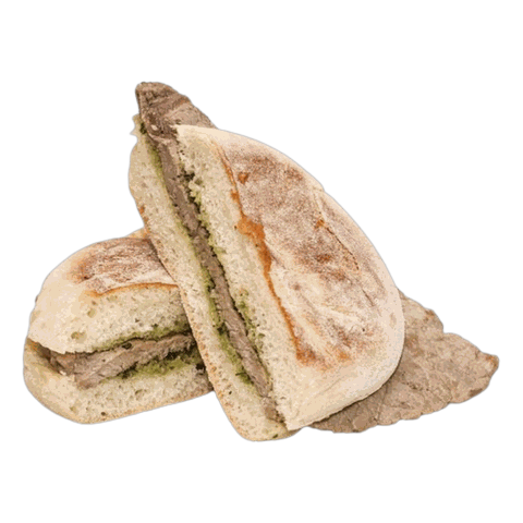 Prego em bolo do caco